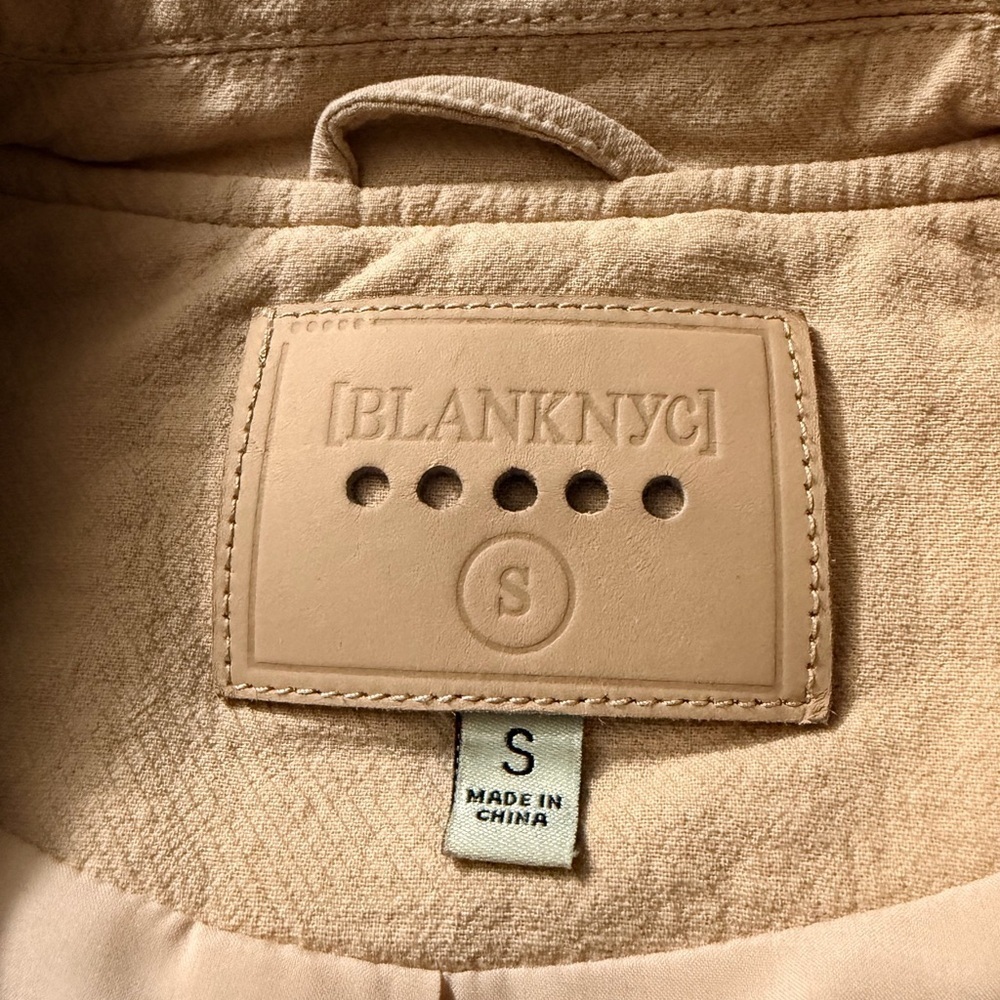 Blank NYC Women's Cream Leather Jacket - Picture 5 of 8